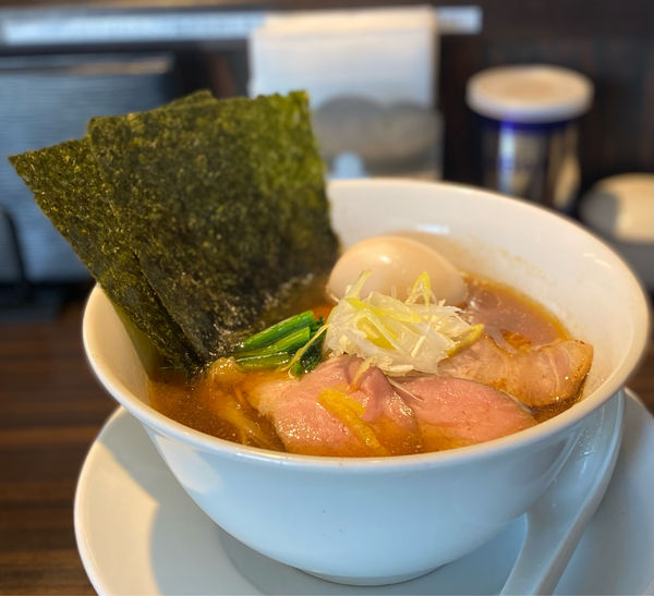 「特製中華そば990円(鶏チャー抜き・細麺)」@麺や 豊の写真