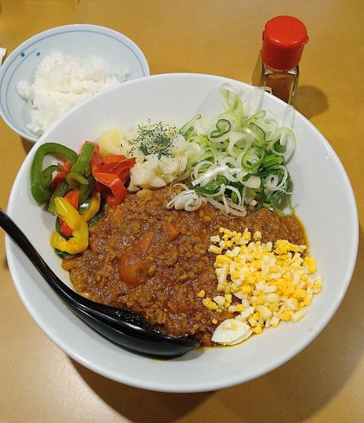 「(限定) キーマカレーまぜそば 900円」@つけめんや 泉の写真