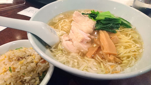 「【昼】鳥そばと小チャーハン」@點飯樓の写真