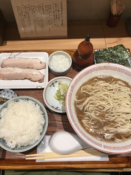 「烏賊定食」@炭火焼濃厚中華そば 海富道の写真