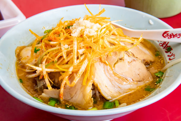 「みそネギチャーシューメン」@くるまやラーメン 大原店の写真