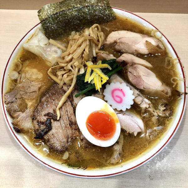 「【限定C】生姜味噌チャーシュー増し￥1200+大盛￥100」@手揉み中華そば 中村の写真