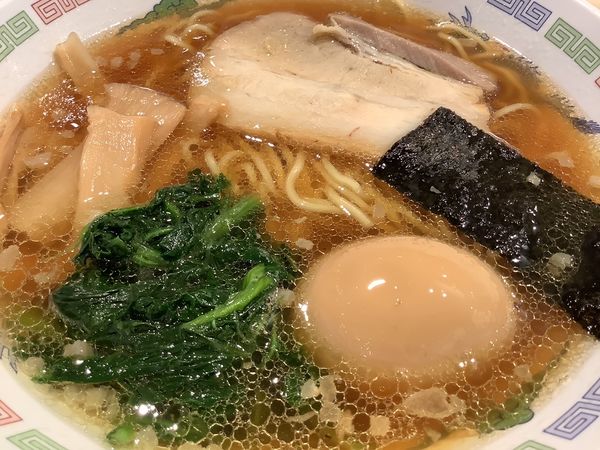 「和節醤油の味玉らーめん　750円」@駿河庵の写真