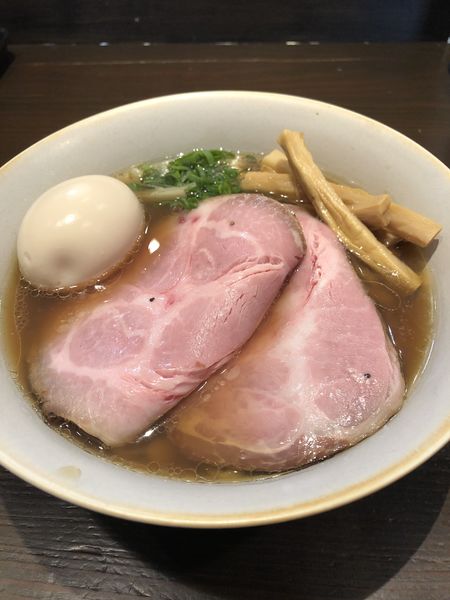 「醤油ラーメン（太麺変更）」@大磯 海そばの写真