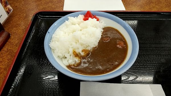 「半カレー（朝定食）」@山田うどん食堂 八王子長沼店の写真