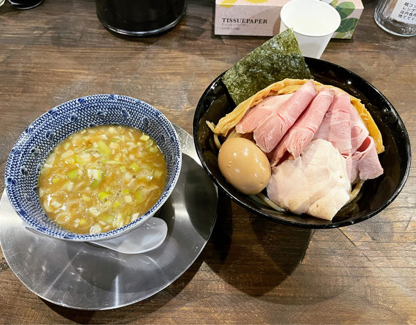 「上鶏つけそば」@自家製麺 オオモリ製作所の写真