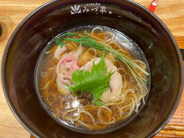 「醤油らぁめん」@らぁめん 赤坂 みづ菜の写真