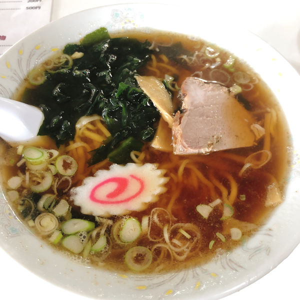 「ラーメンセット（餃子 ライス）900円」@新川食堂 本店の写真