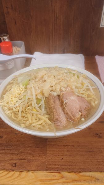 「大ラーメン  ネギ  ニンニク  アブラ」@ラーメン二郎 品川店の写真