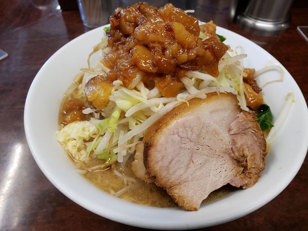 「小ラーメン　ニンニク ヤサイ アブラ」@ラーメン二郎 めじろ台店の写真