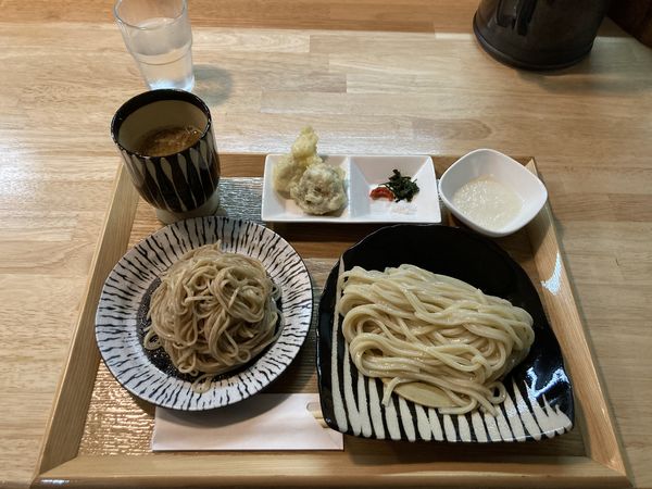「ざるの麦そば【吟醸味噌つゆ】」@麦そば専門店 麦の上の写真