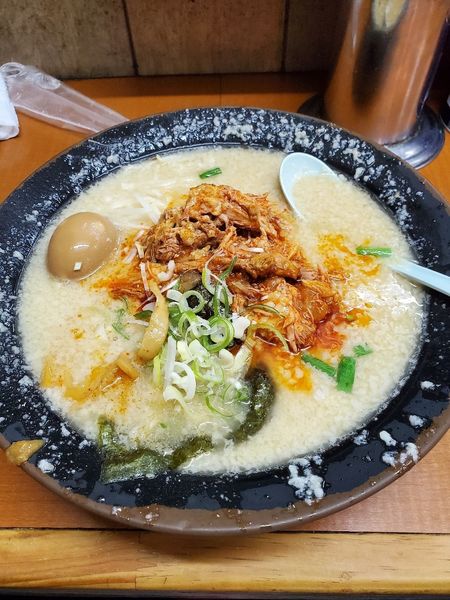 「味噌ホルモン」@屋台ラーメンとんこつ貴生 稔台店の写真