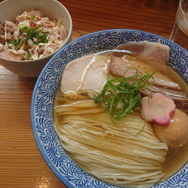 「特製 塩930円、ミニ叉焼丼220円」@麺処 いし川の写真