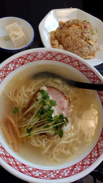 「ランチAセット 塩ラーメン(930円税込)」@らーめん高橋の写真