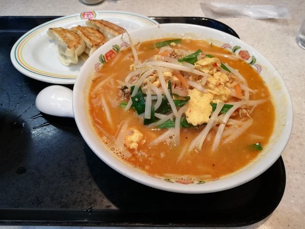 「ニラ玉ラーメン　期間限定」@餃子の王将 本川越店の写真