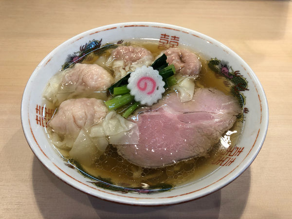 「ワンタン麺(白だし)」@キング製麺の写真