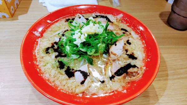 「こってり背脂中華そば にんにく風味」@一ノ口十ノ口の写真