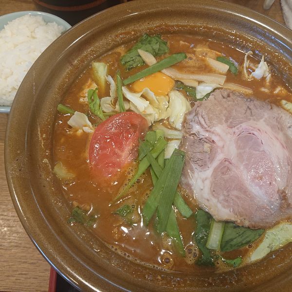 「モツカレーラーメン(大辛)980円」@ラーメン猪太の写真