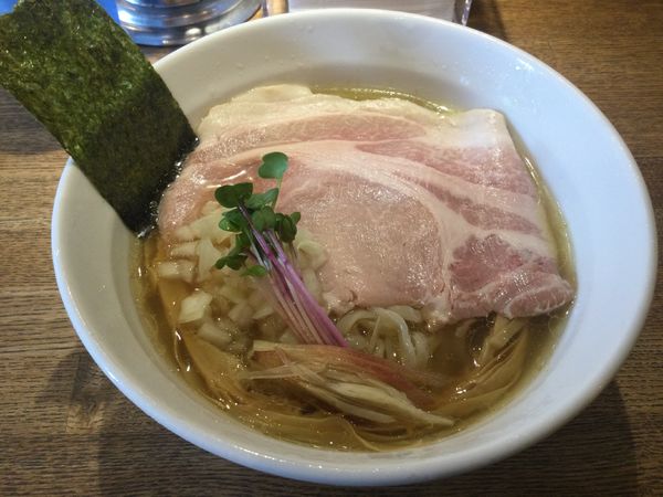 「【限定】冷やしいりこそば+味付き替玉(¥900+200)」@中華そば 麺壁九年 本店の写真