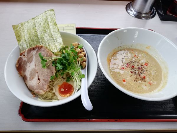 「ゴマ豆乳つけそば　期間限定」@あぢとみ食堂の写真