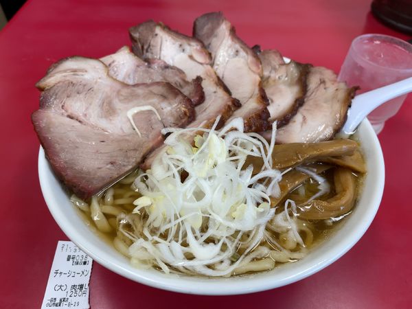 「チャーシュー麺大盛り肉増し」@一品香 小山の写真