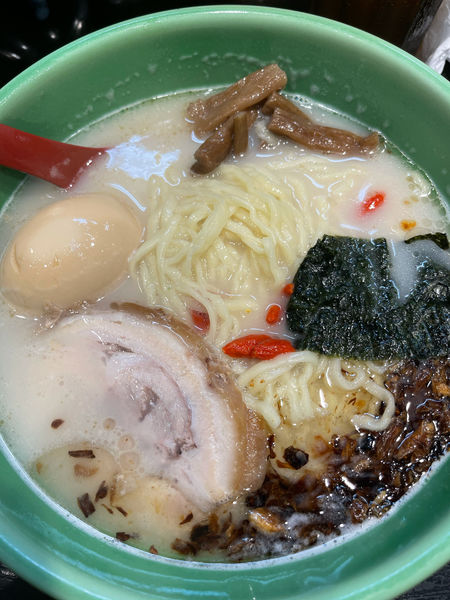 「むさし坊ラーメン太麺煮玉子」@麺匠 むさし坊 武蔵浦和本店の写真