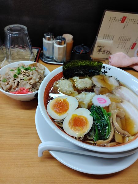 「特中華&ランチ豚飯」@中華そば 半ざわの写真