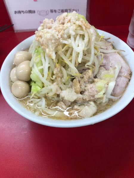 「小ラーメン　うずら　あぶら」@ラーメン二郎 神田神保町店の写真