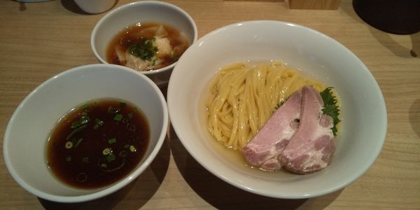 「昆布水つけ麺＋肉ワンタン」@支那蕎麦 澤田の写真