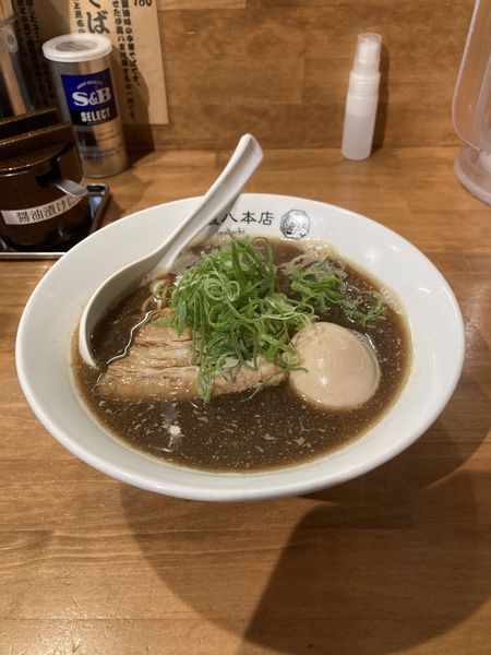 「伊蔵八の中華そば＋味玉」@中華そば つけそば 伊蔵八 本店の写真