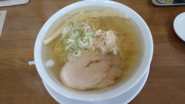 「しょうがらぁめん¥800+ぎょうざ3ヶ¥290-」@麺処 暁商店の写真