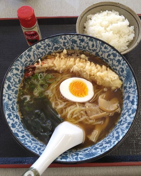 「大海老天ラーメン 1100円」@二葉屋七右衛門の写真