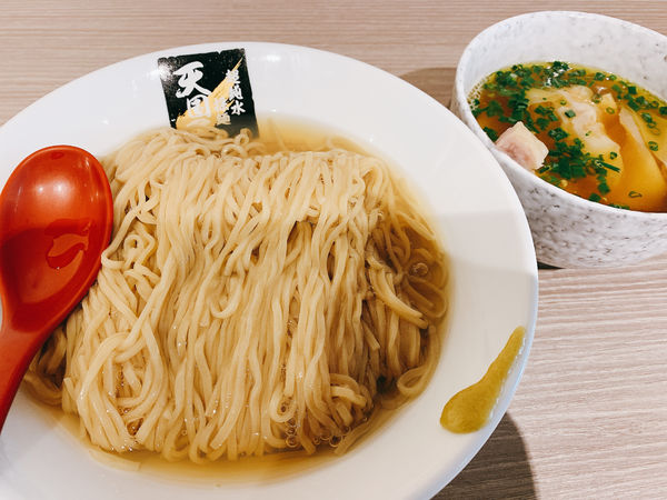 「浅利昆布水の多重煮干しつけそば」@超純水採麺 天国屋の写真