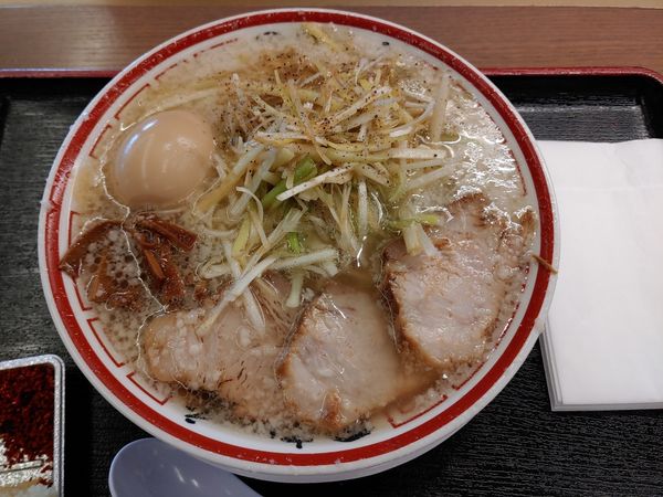 「ねぎそば　味玉　こってり」@田中そば店 ららぽーと名古屋みなとアクルス店の写真