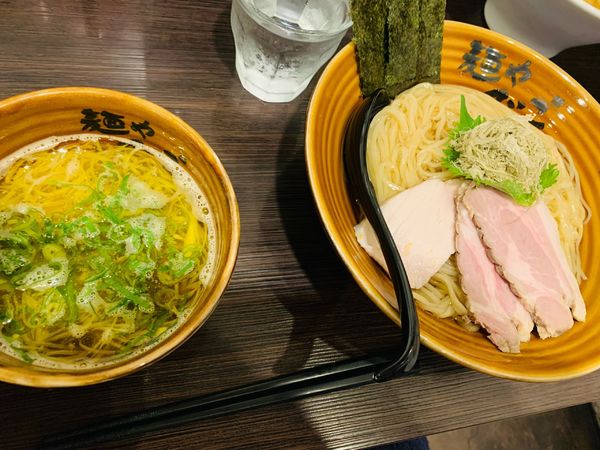 「鰹昆布水の淡麗つけそば」@麺や でこの写真