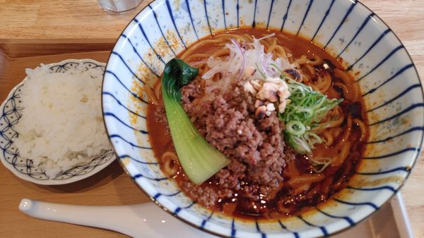 「汁無し担々麺」@らーめん チキン野郎 近江八幡店の写真