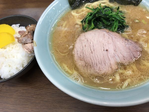 「ラーメン　ライス」@寿々㐂家の写真