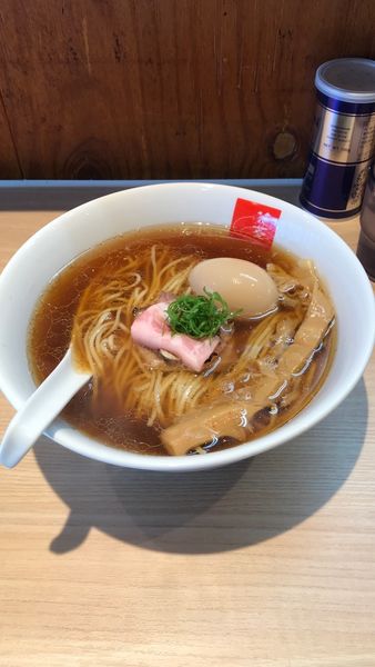 「煮干し中華そば＋味玉」@煮干中華そば ハナアオイの写真