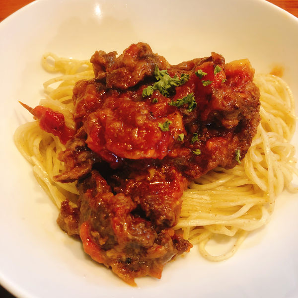 「限定和え麺 ラムの赤ワイン煮 300円」@麺＆cafe Coi.Coi.の写真