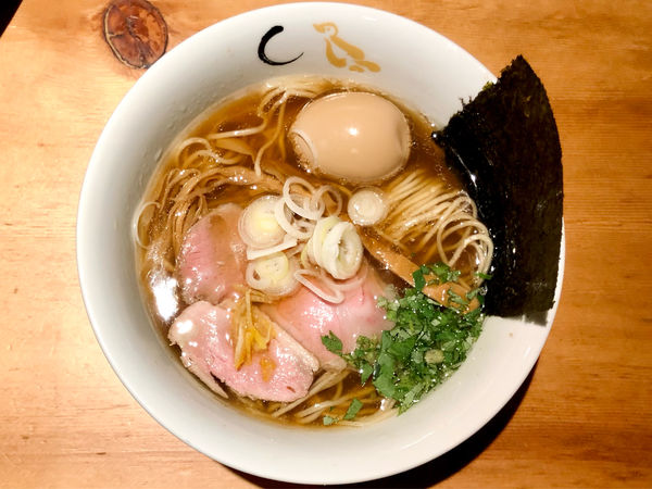 「★＜夜限定＞鴨と蛤の醤油🍜¥950」@SOBAHOUSE 金色不如帰 新宿御苑本店の写真