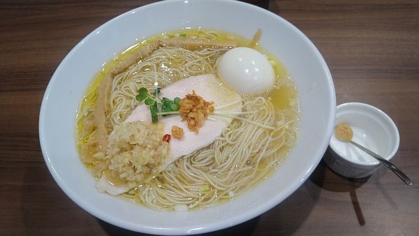 「とりジンジャー大盛¥880+昆布締め半熟玉子¥110-」@とりジンジャーの写真