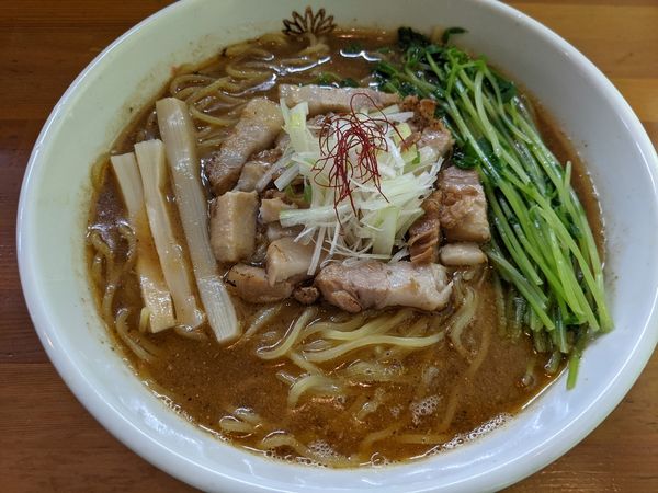 「濃いめ焼干し（醤油）大盛り　1050円」@らぁめん 翠蓮の写真