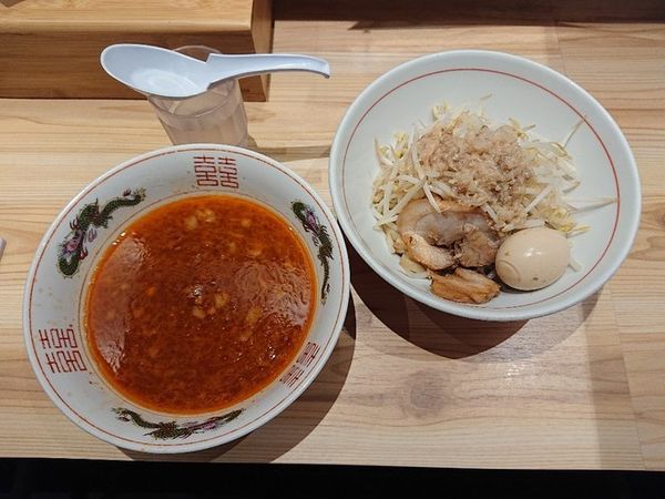 「味玉小つけ麺（熱盛）」@眞久中の写真
