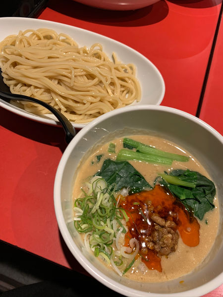「坦々つけ麺（白麺）」@つけめん工房 浅草製麺所の写真