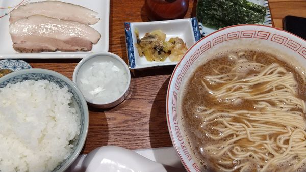 「烏賊定食」@炭火焼濃厚中華そば 海富道の写真