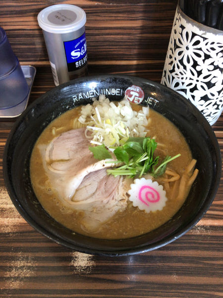 「カレーラーメン」@ラーメン人生 JET 福島本店の写真