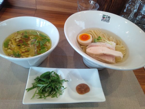 「塩つけ麺　９５０円」@彩とりの写真