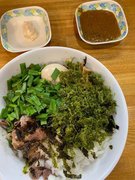 「特製油そば 極 ニラ無料TP」@中華そば136の写真