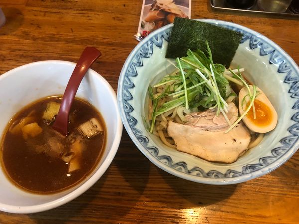 「鶏南蛮つけ麺（並盛）」@らーめん じゃげな 南箕輪店の写真