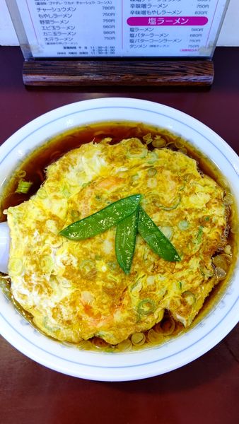 「エビ玉ラーメン　980円」@ラーメンの店 金精の写真